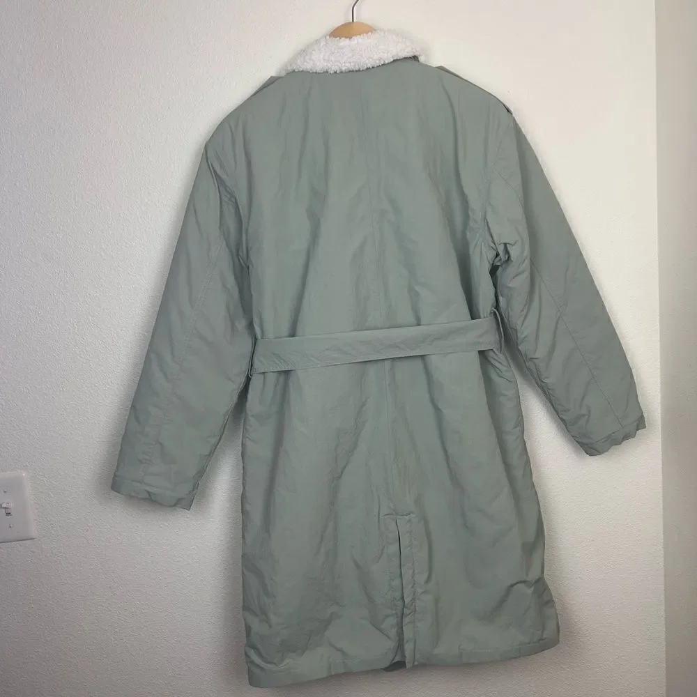 Forever 21 Double-Breasted Belted Trench Coat M - Picture 8 of 8